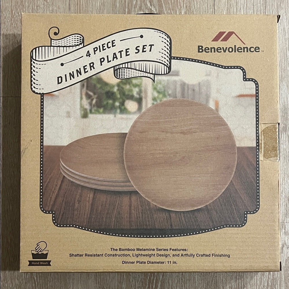 Bamboo Dinner Plate Set
